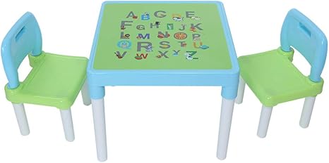 study table with two chairs