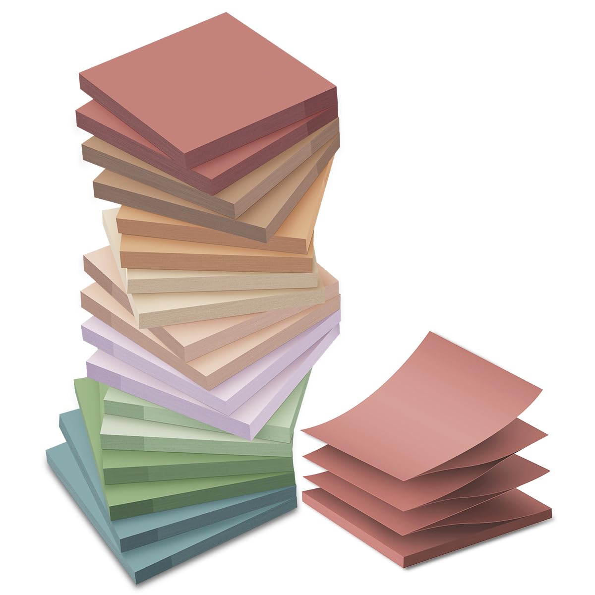 Photo 1 of (18 Pack) Pop Up Sticky Notes Refill,3x3 in Popup Notepads,Accordion Stickies Super Sticking Power,Office School Memo Note Pads Vintage Colors,Post on Windows Doors,Recyclable,Easy to Write on