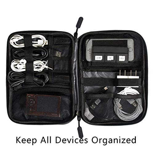BAGSMART Electronic Organizer Small Travel Cable Organizer Bag for Hard