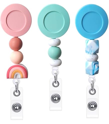 Porte-Badge Rétractables Avec Cristal Strass Bling, Bobine D'Insigne Avec Clip De Ceinture Et