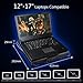 Carantee Laptop Cooling Pad Noiseless Notebook Cooler Pad Stands Adjustable Laptop Cooler USB Powered, Blue Light, 12