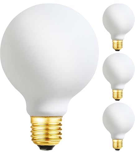 LVYE G25 LED Light Bulb E26 Base Matt Opal Porcelain Soft White