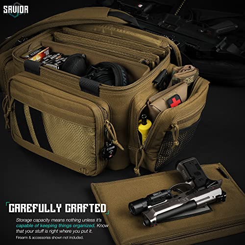 Savior Equipment Specialist Series Tactical Triple Pistol Shooting Range Duffle Bag Gun Carrying