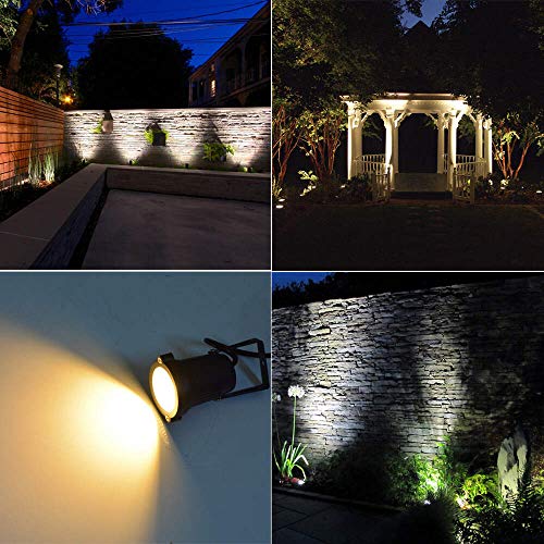 Romwish 5W Outdoor LED Landscape Lights, 120V AC LED ... wiring 120v led garden lights 