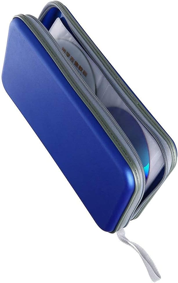 Siveit 80 Capacity Heavy Duty CD/DVD Wallet Binder, Storage, Case, Bag, Holder, Booklet (Blue): Computers & Accessories