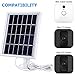 Solar Panel Compatible with Blink XT XT2 Outdoor/Indoor Security Camera and an Adjustable Mount, 12 Feet/ 3.6 m Cable, Supply Power Continuously by Solar Panel (White)