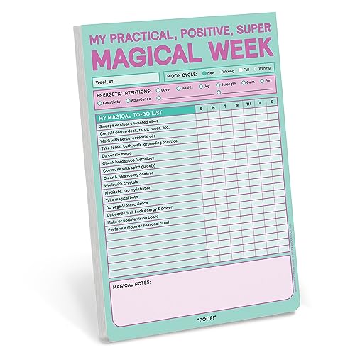 Knock Knock Magical Week Pad: My Practical, Positive, Super Magical To-Do List Pad & Daily Magic Planner Pad, 6 x 9-Inches at Amazon