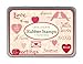 Cavallini Papers Rubber Stamps Set Love Assorted Wooden Rubber Stamps Packaged in a Tin, Set of 15