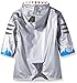 Kidorable Shark Grey PU All-Weather Raincoat for Boys w/Fun Shark Mouth Pocket, Hood Fin, Teeth