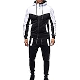 Marine Royal Track Suits for Men Set Full Zip Sweatsuit Outdoor Jogging Men Tracksuits
