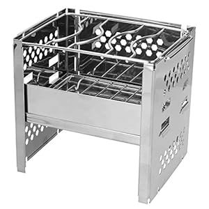 Socobeta Duurzame BBQ Grill Stevige Picknick Tool Barbecue Kachel Corrosiebestendig BBQ Cooker voor Outdoor Camping…