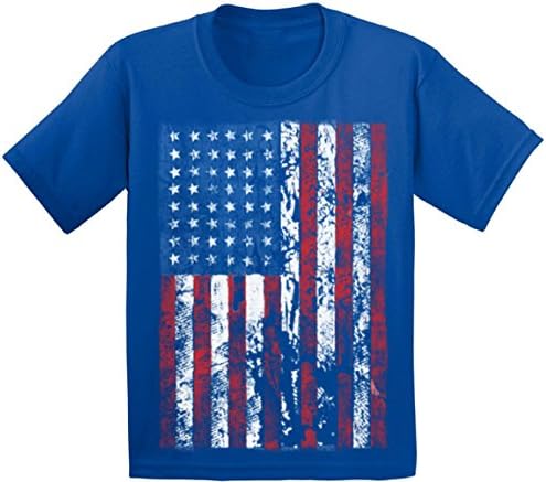 Awkward StylesYouth American Flag Distressed T-Shirt Kids 4th July Shirt