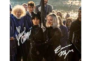 GENERIC Wednesday Addams (Netflix) - Jenna Ortega (Wednesday) & Emma Myers (Enid Sinclair) Reproduction (RP), Preprint, Preprinted (PP) Signed Autograph Autographed Photo Photograph Print (8 x 10 inch)