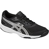 ASICS Men's Upcourt 2 Volleyball Shoe, Black/White/Phantom, 12 Medium US