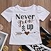 Magical Baby Little Girls Never Grow Up T-Shirt and Maple Leaves Pants Outfit (120(4-5Y))