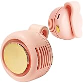 Portable Silent Clip-On Bladeless Personal Fan, Wearable Waist &amp; Neck Fan, 360&deg; Rotation, 3 Speeds, USB-C Rechargeable, Compact &amp; Lightweight, Hands-Free Cooling for Travel, Office &amp; Outdoor (Pink)