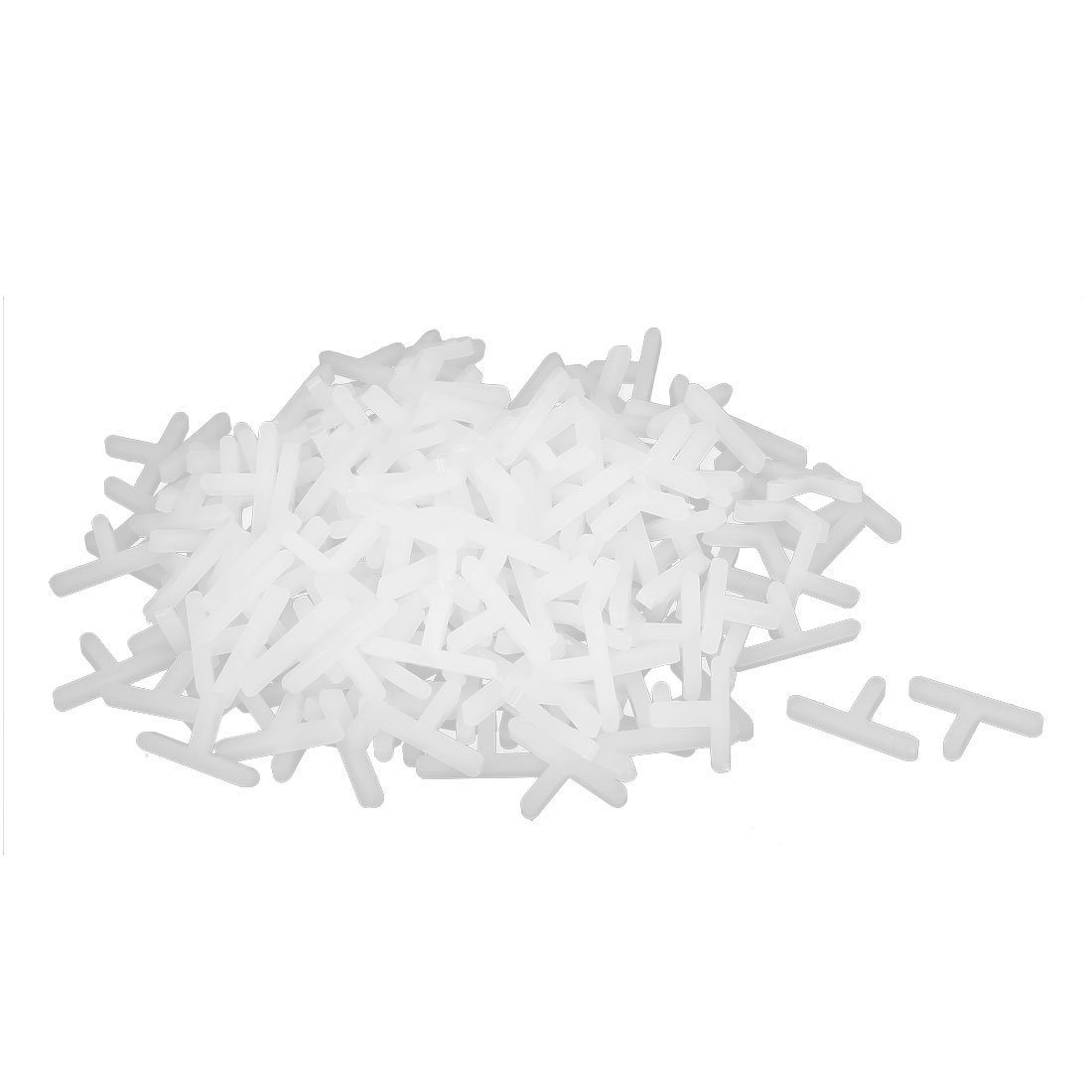 sourcingmap Wall Floor Tile Plastic T Type Spacer Tiling Tool 3mm White 200pcs