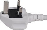 Mercury 4 Gang Extension Lead 1.0m White UK 13A Copper Wiring 4 Socket view 2