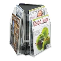Safco Products 5698CL Reveal Table Top Literature Display, 6 Magazine, Clear