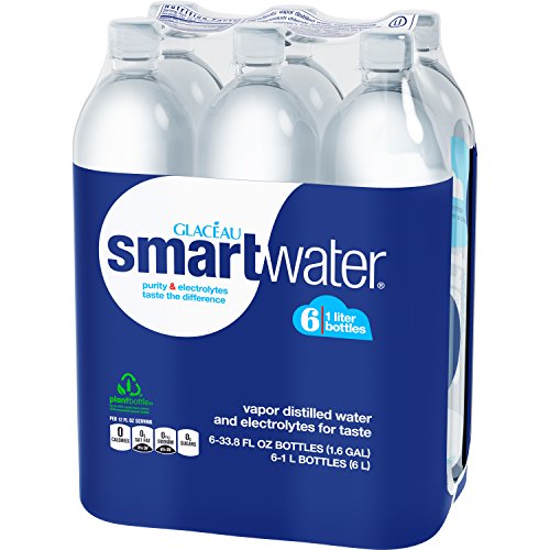 SMARTWATER PACKAGED DRINKING WATER, 33.8 FL OZ (PACK OF 6)