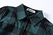 Olrain Womens New Plaids Irregular Hem Casual Shirt Dress X-Large Green