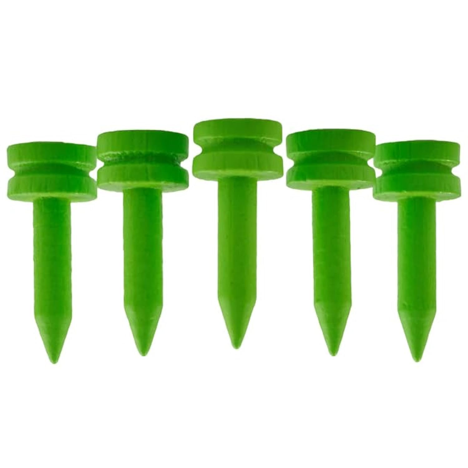 TH Golf 100 PCS Bamboo Golf Tees | Multiple Colours & Sizes | Eco Friendly & Sustainable Bamboo Golf Tees (25mm Castle Neon Green), 38mm, 54mm, 70mm, 83mm — image 1