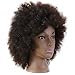 HAIREALM Afro Mannequin Head 100% Human Hair Hairdresser Training Head Manikin Cosmetology Doll Head (Table Clamp Stand Included) HI0208D