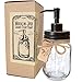 Mason Jar Soap Dispenser - Kitchen Soap Dispenser, Dish Soap Dispenser - Farmhouse Decor Hand Soap Dispenser for Bathroom or Lotion Dispenser (16 Oz, 304 Stainless - Rustproof Oil Rubbed Bronze Pump)
