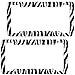 OxGord 2pc Set Plastic License Plate Frames with ZebraTiger Stripes - for Car, Truck, Van, SUV - White Black