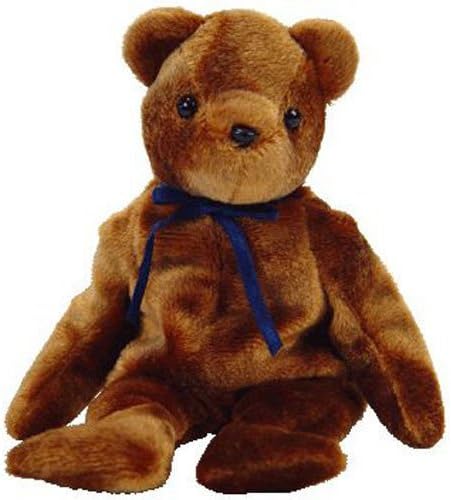 TY Beanie Baby - TED-e the Old Face Brown Bear (Internet Exclusive) (8.5 inch) PRS