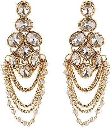 Ayat Bollywood Indian Style Dangle Ethnic Traditional Wedding Party Wear Earrings Jewelry for Her/Women