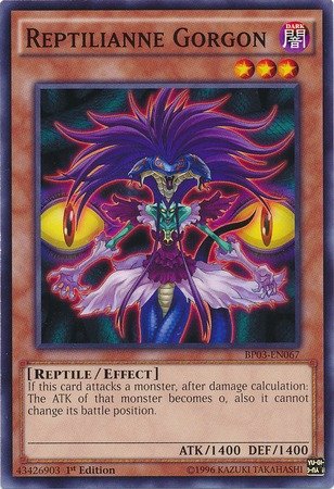 Yu-Gi-Oh! - Reptilianne Gorgon (BP03-EN067) - Battle Pack 3: Monster League - 1st Edition - Common