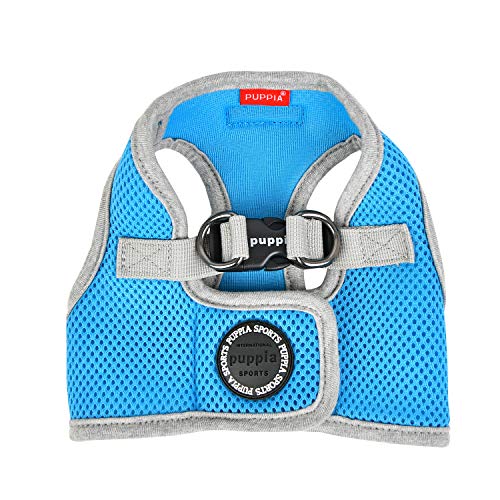 Puppia Soft Vest Dog Harness II and adjustable harness for small or medium dogs Sky Blue