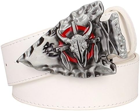 Mens Western Cowboy Style Bullfighter Buckle Belt Waistband,115cm/45.3"