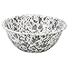 Crow Canyon Home Enamelware Serving Bowl, 1.5 quart, Grey/White Splatter (Single)