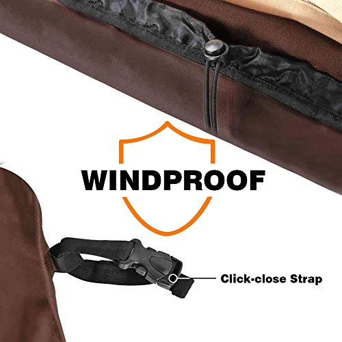 Vailge Veranda Rectangular/Oval Patio Table Cover, Heavy Duty and