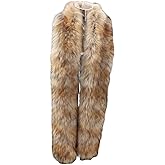 LDFWAY Long Men Women Faux Fur Collar Winter Warm Wrap Stole Scarf Shawl Shrug
