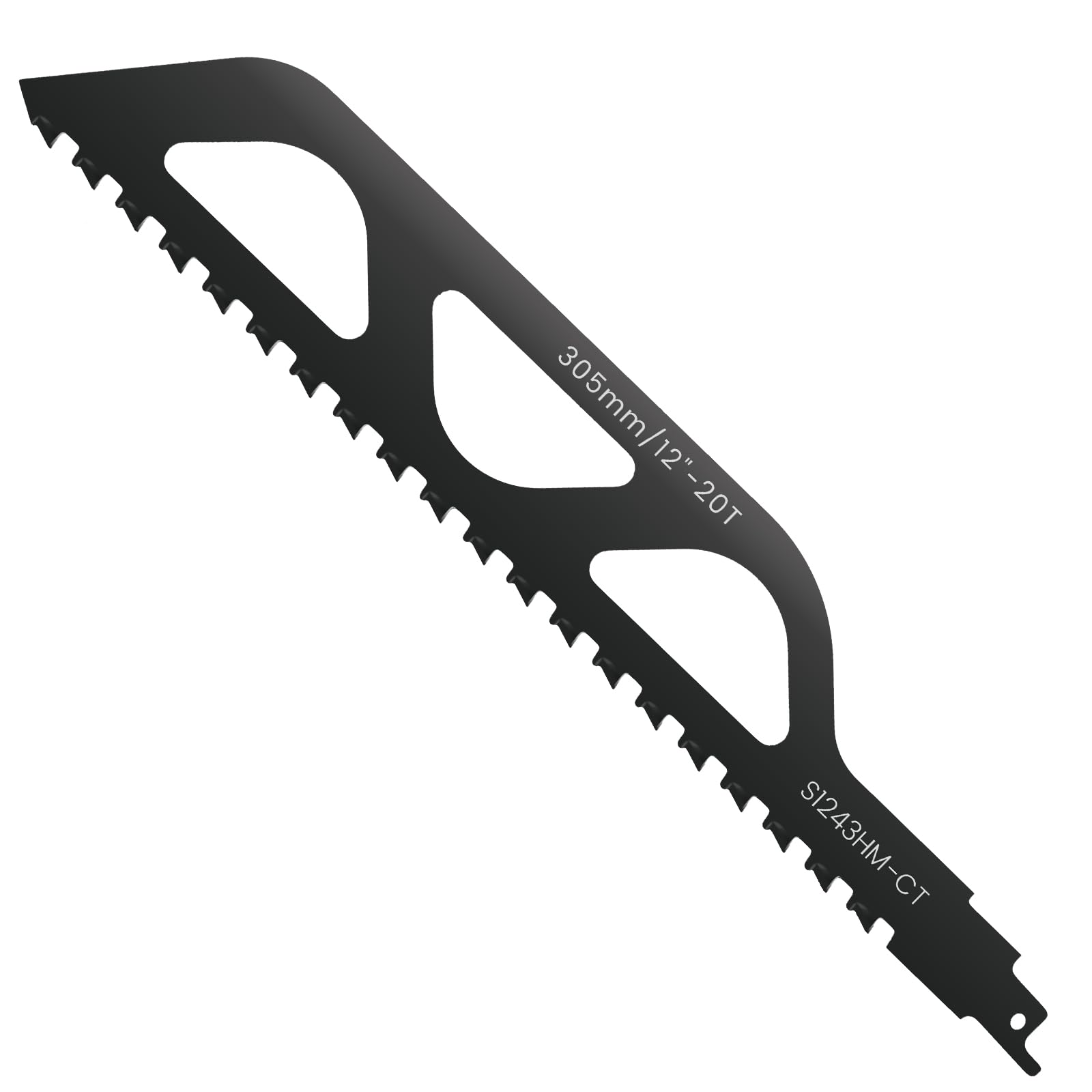 Reciprocating Saw Blade Universal Carbide Reciprocating Saw Blades Professional Masonry Cutting Blade Carbide Steel Teeth Blades for Brick Cutting Fiber Cement Fiberglass Epoxy Resin (12 in)