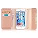 UnnFiko iPhone 6 Plus Wallet Case, LA GO GO Luxury Bling Crystal Rhinestone Glitter Handbag Leather Purse Flip Card Pouch Stand Cover Case for iPhone 6s Plus (iPhone 6 Plus/6s Plus, Rose Gold)