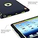 iPad 2 Case,iPad 3,iPad 4,BENTOBEN Heavy Duty Rugged Shock-Absorption/High Impact Resistant Hybrid Three Layer Armor Full Body Protective Cover for iPad 2/3/4 Retina (Navy Blue&Green)