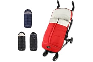 CozyMe Universal Winter Stroller Footmuff,Waterproof Toddler Travel Gear Sleeping Bag, Anti-Slip,Length Extendable,Multifunction Use Bunting Bag for 6-36M,Red