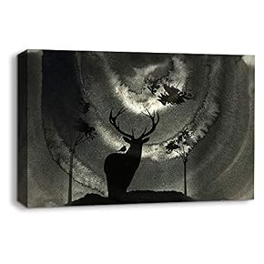 Abstract Ink Storry World Painting Artwork for Home Framed