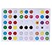 Home Button Stickers, 216 Choices, Polka Dots, Colorful Bubbles, Emojis, Fit Apple iPhone 4s, 5/5c/5s, 6/6 Plus, SE, iPod Touch 4, 5, 6, iPad 3, 4, Mini 2, 3 & Air 2 by Wisdompro (Pattern 1)