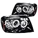 Spec-D Tuning 2LHP-GKEE99G-TM Jeep Grand Cherokee Glossy Black Projector Head Lights