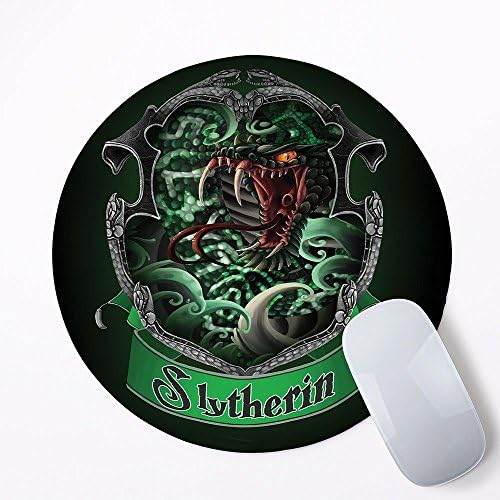 Harry Potter Houses Slytherin Mouse Pad Computer Mat Rubber Pad MP-0040 (Round 8 inches)