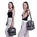Lunch Box, Beyle Insulated Lunch Bag for Men & Women Kid, Mens Large Refrigerated Lunch Box Cooler Tote Bag, Double Deck Cooler (Grey)