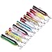 Aorace Artificial Fishing Lures Kit 3D Eyes Hard Popper Lures for Saltwater Freshwater