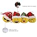 Wewill 6 Pieces Emoji Plush Toy Christmas Balls Ornaments Emotion Face Hanging Decorations, 5.5 Inch