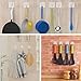 30 Packs Adhesive Wall Hooks Strong 11 lbs/ 5 kg Seamless Clear Transparent Hooks for Towel Loofah Bathrobe Clearly Waterproof Coats Hanger
