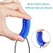Sensory Chew Necklace for Boys and Girls with Autism, ADHD, Oral Motor Teething & Biting Needs - Silicone Chewy Necklace Sticks Tubes for Kids (4 Pack)